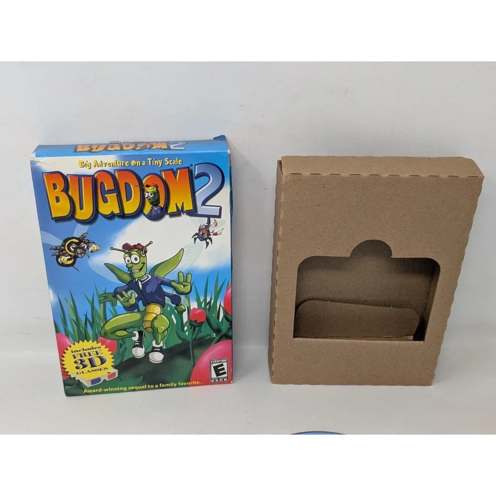 Bugdom 2 Computer Game PC Game CD-ROM 2004 Small Box Kids VTG Windows‎ 2000 XP